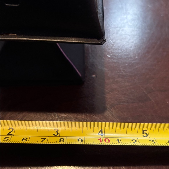 Black Metal Candle Holder Lamp with Christmas Tree Cut Outs - Picture 6 of 7